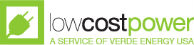 low cost power verde energy logo